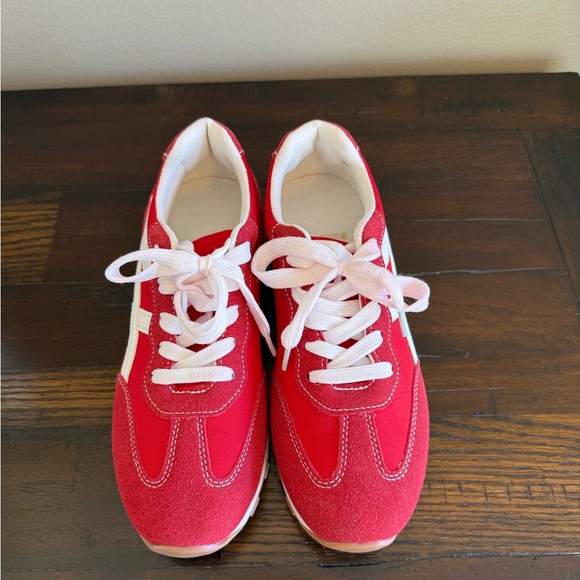 SHEIN Red and White Women's Sneakers - Picture 1 of 2